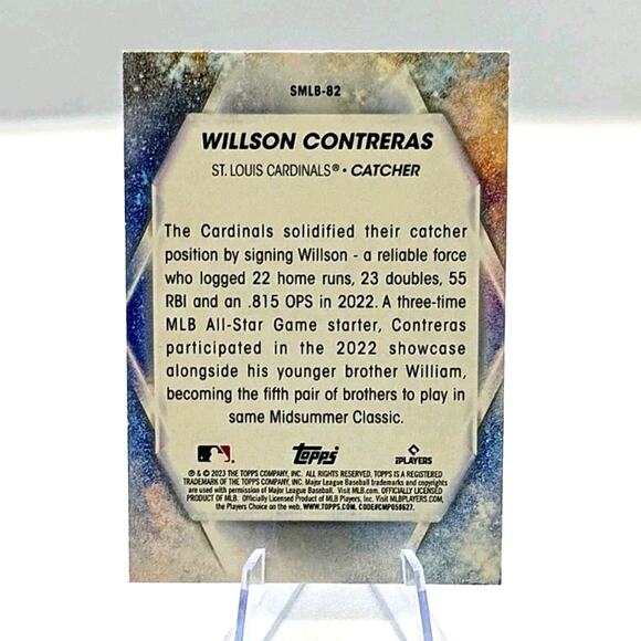 2023 Topps Update Series - Stars of Mlb Willson Contreras #SMLB-82 - Picture 6 of 7
